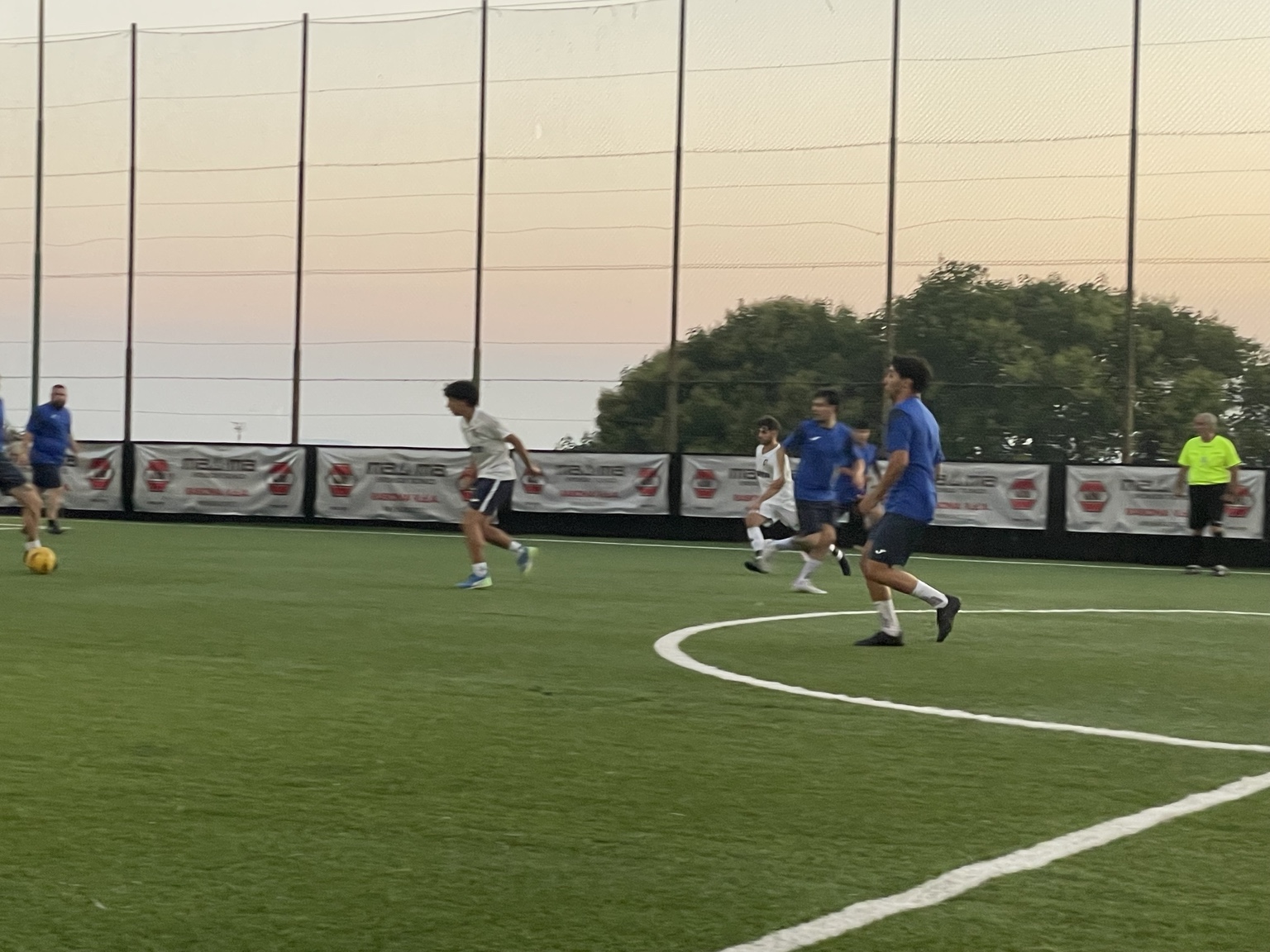 Un momento di gioco della prima partita